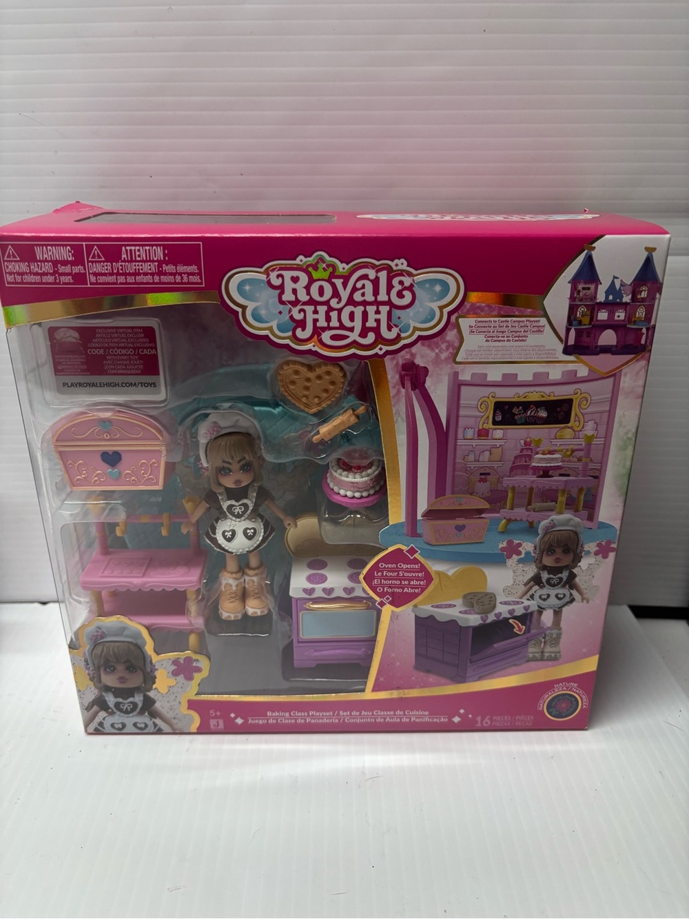 Royale High Baking Playset with Pink Doll and Accessories & Roblox code